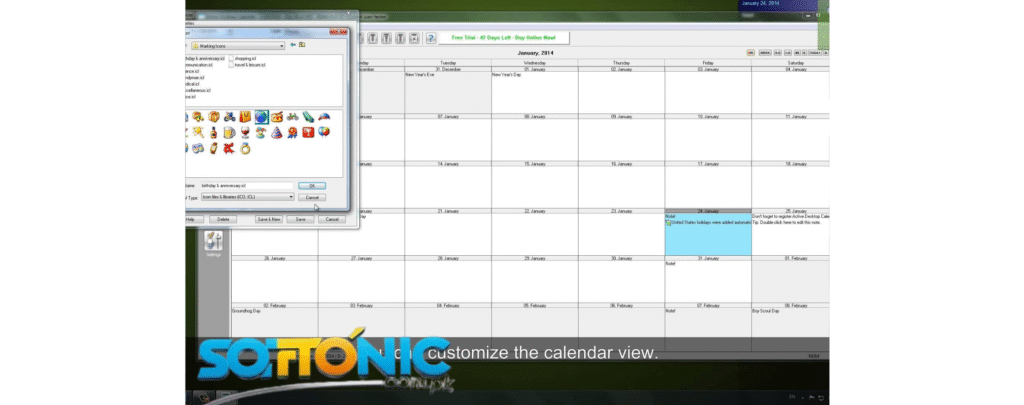 Desktop calendar software free download